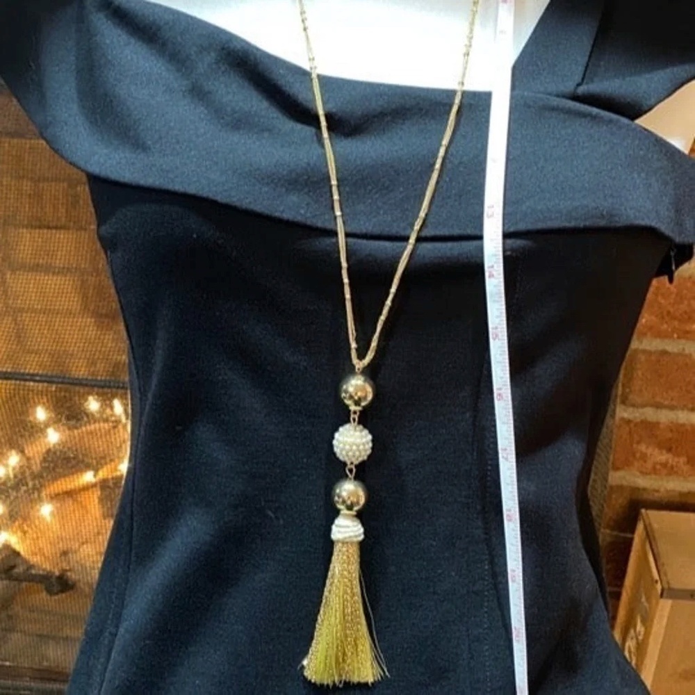 INC Fireball & Mixed Tassel Necklace